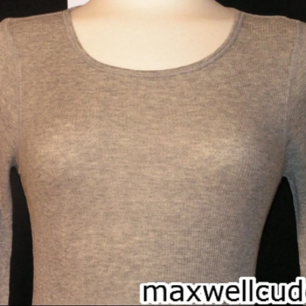 J CREW LONG SLEEVE THIN THERMAL GREY SHIRT SMALL